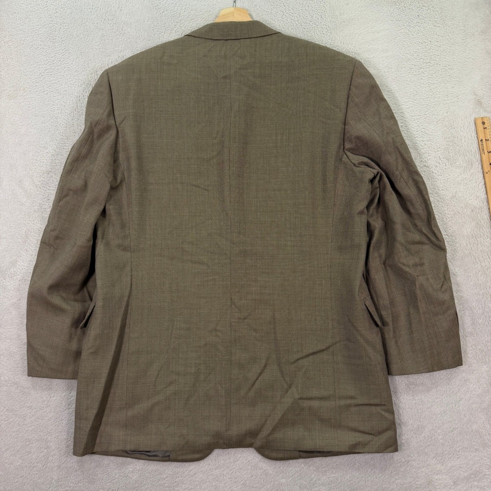 Tom James Bespoke Holland & Sherry Mens 44R Blazer Ventura Wool Silk Sport Coat - Picture 10 of 12